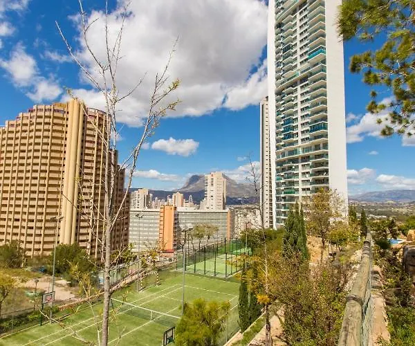 Skyline 9 Moderno Con Terraza Privada Y Vistas شقة بينايدورم
